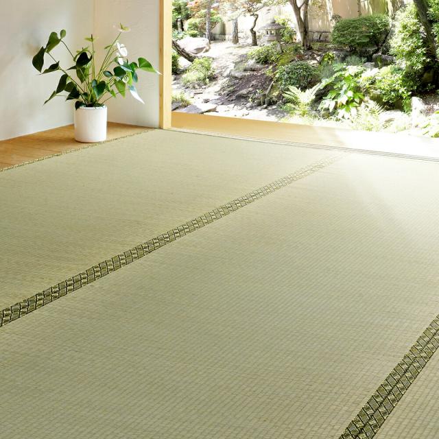 上敷 備前(びぜん) 本間4.5畳 サイズ286×286cm 萩原 [い草100％ 抗カビ 消臭 撥水]