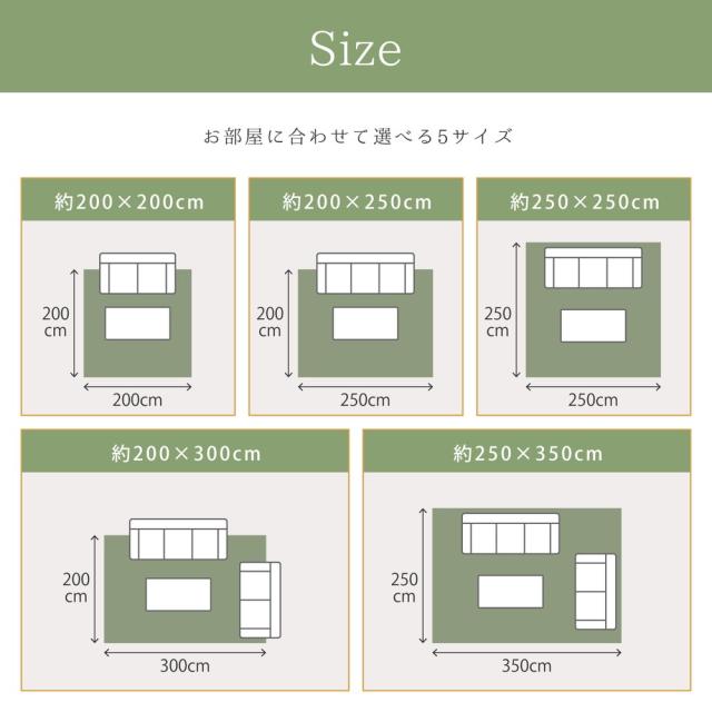 国産い草センターラグ(裏貼り) 天津御姉 緑であること 大きさ200×200糎 萩原 [御膳上等 抗菌類 消臭 技術者業 国産い草100％ 日本製]