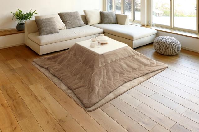 こたつ薄掛け布団 メレンゲタッチ IV アイボリー サイズ190×190cm  萩原 [コタツ ふんわり なめらか]の通販は