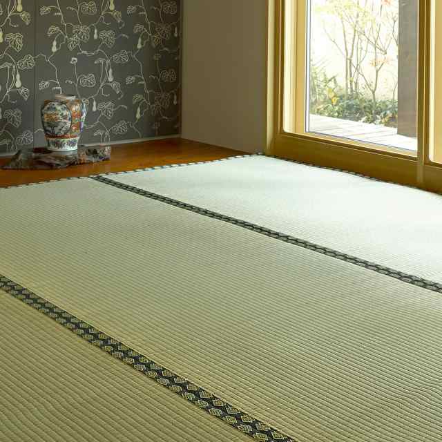 おもてなし上敷 雅(みやび) 江戸間8畳 サイズ352×352cm 萩原 [最高級品質 い草100％ 抗カビ 消臭]