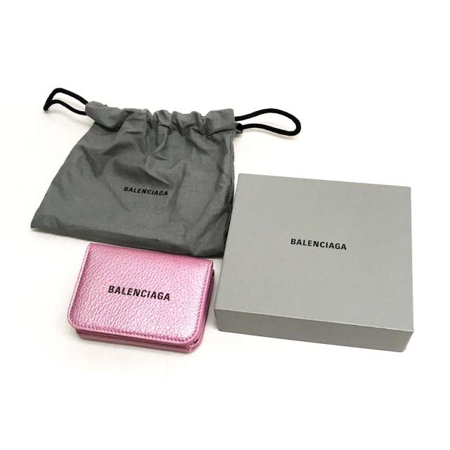 新品 BALENCIAGA 593813 15YN3 6260 三つ折り財布 