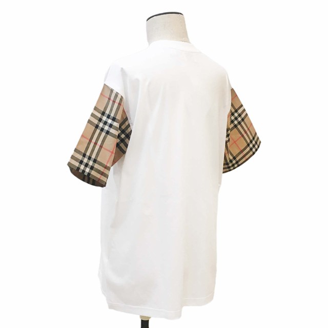 新品)BURBERRY 8042716 A1464オーバーサイズTシャツXXS-