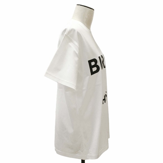 バーバリー 8048748 A1464 WHITE レディース 半袖 ホースフェリープリント コットン オーバーサイズ Tシャツ  (新品）BURBERRY｜au PAY マーケット