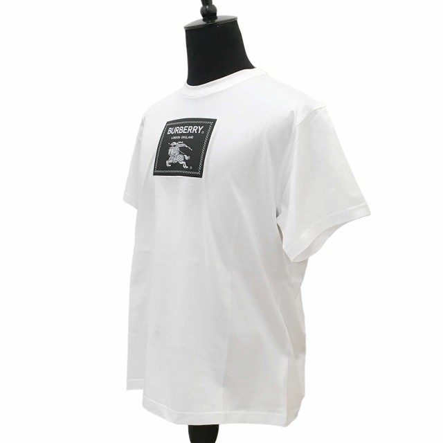 バーバリー 8064397 A1464 WHITE メンズ 半袖 EKDアップリケ コットン オーバーサイズ Tシャツ（新品）BURBERRY｜au  PAY マーケット