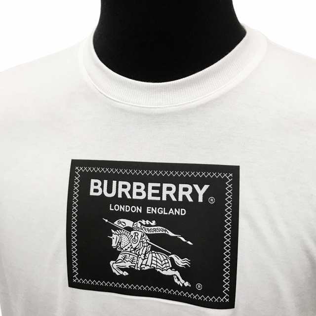 バーバリー 8064397 A1464 WHITE メンズ 半袖 EKDアップリケ コットン オーバーサイズ Tシャツ（新品）BURBERRY｜au  PAY マーケット