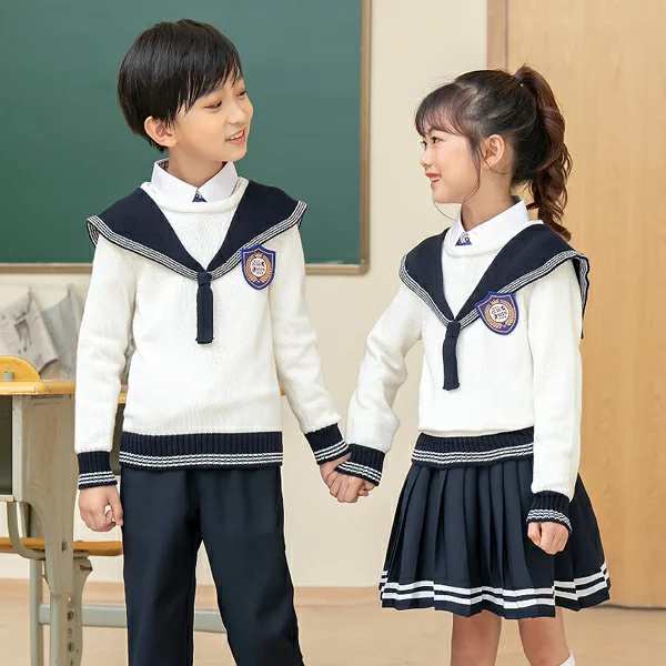 セーラー服 小学生 セーター 制服 学生服 高校 中学 通学 ニット 学校 ニット セーター ニット 紺 通学 子供用 キッズ 入学 フォーマル