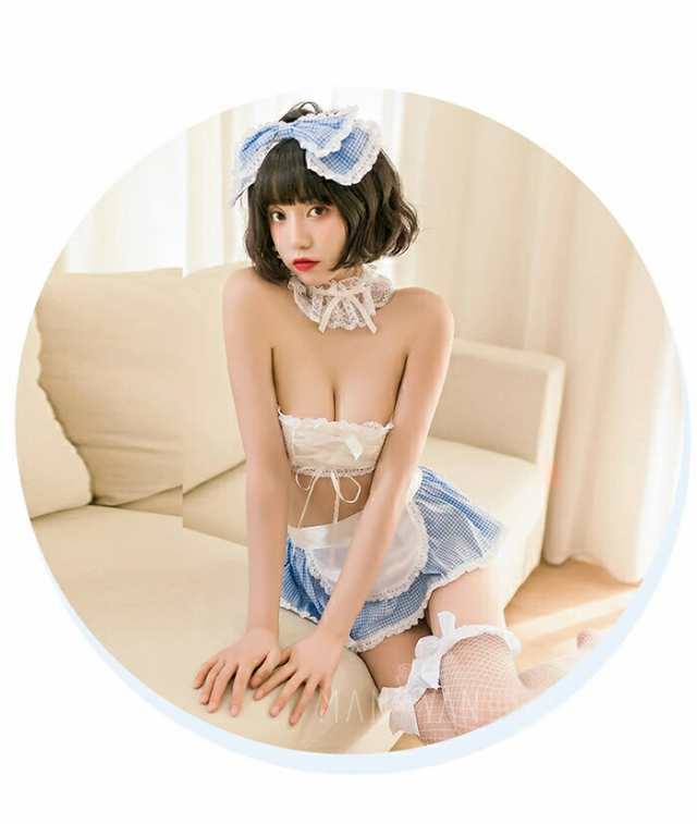 ベビードール お得な3点セット メイド服 勝負下着 フリーサイズ コスプレ制服 ランジェリー 過激仮装エロコスチューム Tバック エロナイトウェア  寝間着 レディース セクシー 可愛い カチューシャ 白 黒 フリル透け感 パジャマ レース 大胆チェック柄の通販はau PAY ...