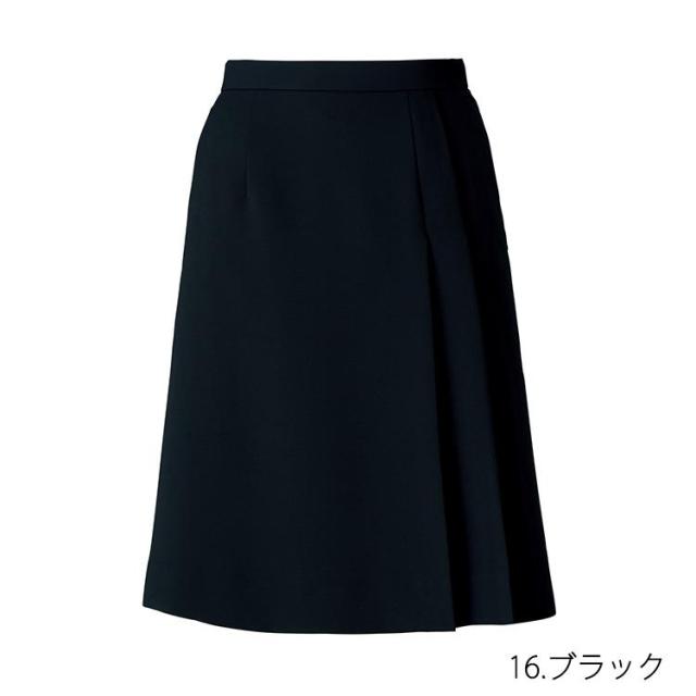 レディース 事務服 プリーツ スカート ひざ丈 54センチ オールシーズン 定番 紺 黒 ネイビー ブラック オフィス オフィス 制服 通勤 ボンオフィス AS2319_10