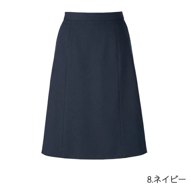 レディース Aラインスカート オールシーズン 定番 ストレッチ 抗菌防臭 ネイビー グレー オフィス 事務服 制服 通勤 ホームクリーニング ボンオフィス AS2328 高品質 ノーマル レディス 送料無料 サイズ豊富 BONOFFICE ウエストゴム セットアップ可能_11