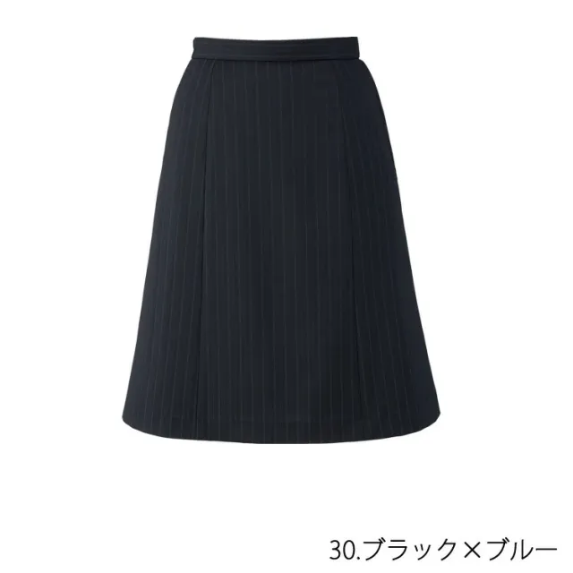 レディース 事務服 Aラインスカートひざ丈スカート 56センチ オールシーズン 定番 紺 黒 ネイビー ブラック オフィス オフィス 制服 通勤 ボンオフィス AS2348_12