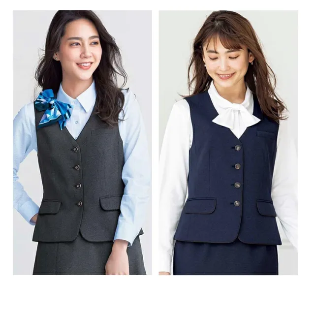 レディース 事務服 ベスト オールシーズン ストレッチ 定番 抗菌防臭 紺 グレー ネイビー オフィス 事務服 制服 通勤 ボンオフィス AV1277 通勤 ボンオフィス 高品質 抗菌 防臭 ノーマル レディス ホームクリーニング 送料無料 サイズ豊富 BONOFFICE_6