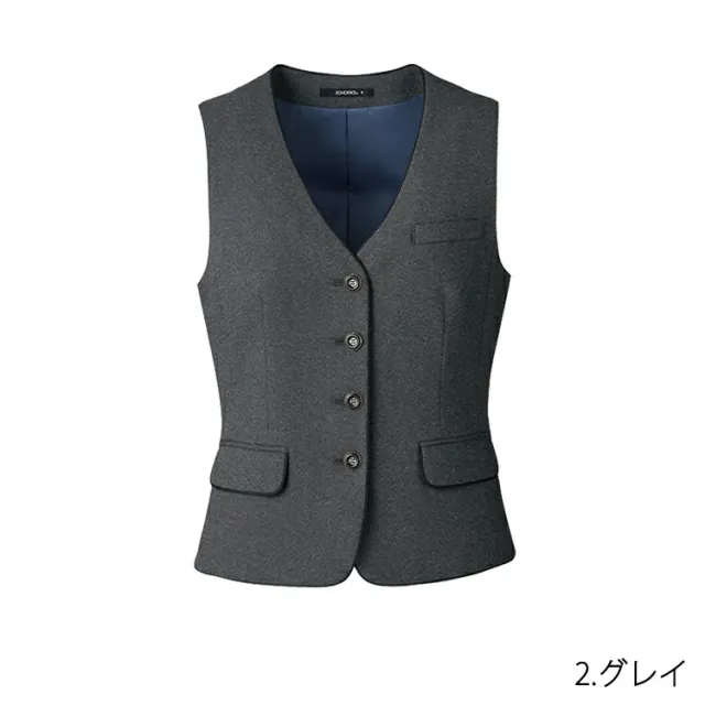 レディース 事務服 ベスト オールシーズン ストレッチ 定番 抗菌防臭 紺 グレー ネイビー オフィス 事務服 制服 通勤 ボンオフィス AV1277 通勤 ボンオフィス 高品質 抗菌 防臭 ノーマル レディス ホームクリーニング 送料無料 サイズ豊富 BONOFFICE_10