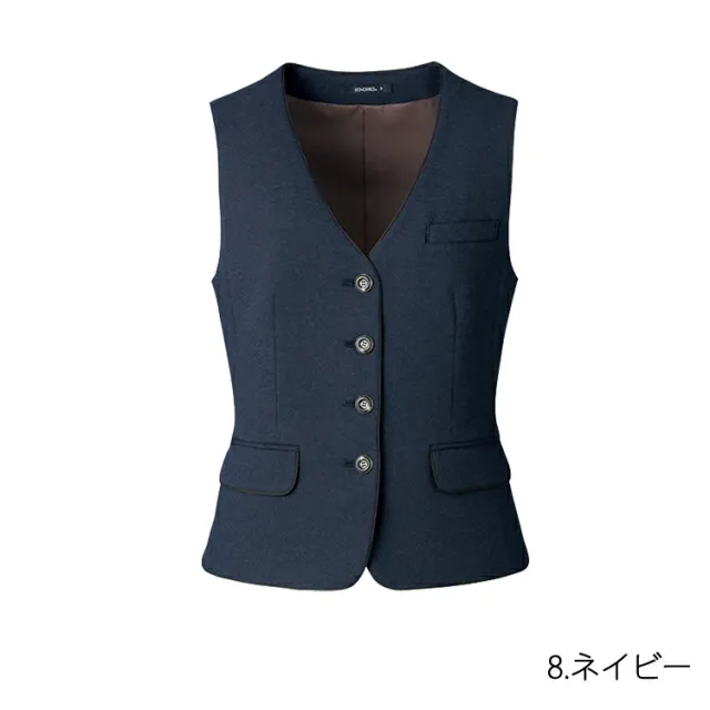 レディース 事務服 ベスト オールシーズン ストレッチ 定番 抗菌防臭 紺 グレー ネイビー オフィス 事務服 制服 通勤 ボンオフィス AV1277 通勤 ボンオフィス 高品質 抗菌 防臭 ノーマル レディス ホームクリーニング 送料無料 サイズ豊富 BONOFFICE_11
