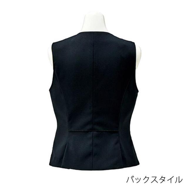 レディース オールシーズン ベスト ストレッチ 防汚 無地 事務服 接客 受付 クリニック オフィス OL ボンオフィス BCV1104_7