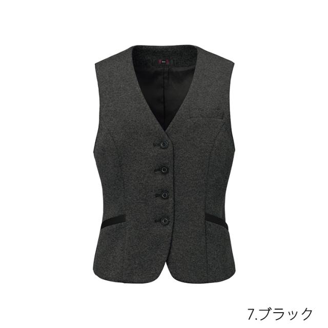 MIKATA レディース ベスト ストレッチ オールシーズン オフィス 無地 接客 制服 事務服 ブラック ネイビー ミカタ SA490VA 神馬本店 クラシカル パイピング_11