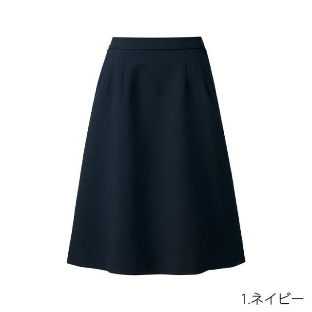 MIKATA レディース 美形 スカート ウエスト総ゴム Aライン オール