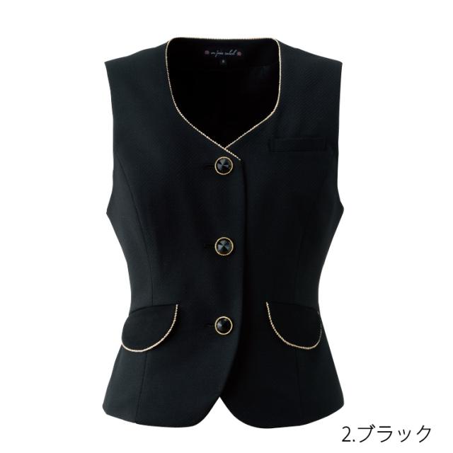 2025年春夏新作 アンジョア レディース ベスト フォーマル 人気 事務服 制服 オフィス ジョア 11650 オールシーズン 受付 接客 enjoie かわいい_8