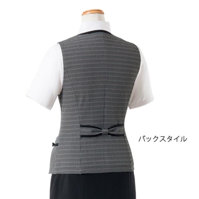 レディース ベスト 春夏 オフィス 吸汗速乾 清涼生地 高通気 事務服 定番 白 黒 ノーマル フォーマル 入学式 卒業式 面接 受験 ジョア かわいい 16500_4