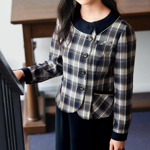レディース 長袖 ソフトジャケット オーバーブラウス チェック