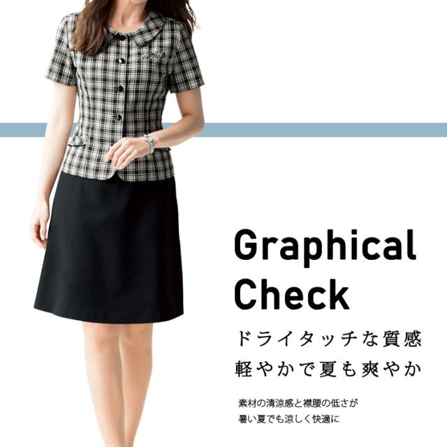 レディース 半袖 オーバーブラウス 春夏 チェック ライトジャケット