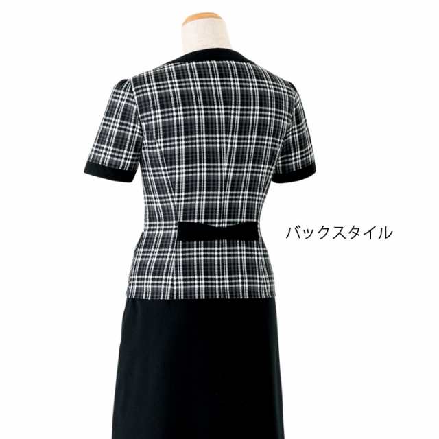 レディース 半袖 春夏 チェック オーバーブラウス シャツ ソフトジャケット オフィス ユニフォーム 制服 通勤 事務服 OL きちんと  ジの通販はau PAY マーケット uni-que（ユニーク） au PAY マーケット－通販サイト