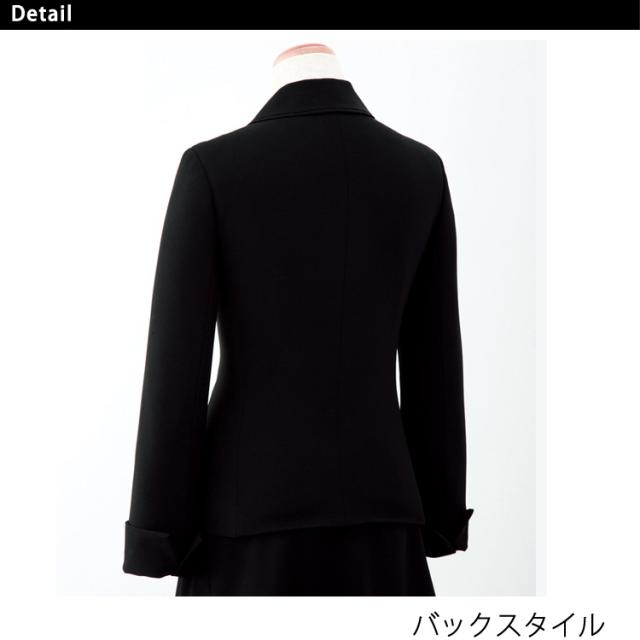 レディース ジャケット オフィス ストレッチ 無地 事務服 定番