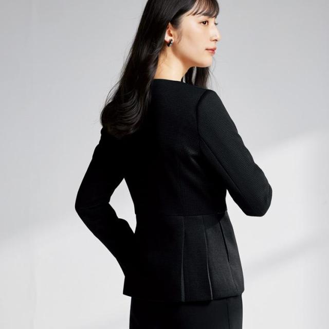 アンジョア レディース オールシーズン ノーカラージャケット