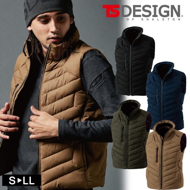 防寒 ベスト TSデザイン ライトウォーム 秋冬 3528  防寒服 防寒着 作業着 軽量 ワークウェア アウトドア 男女兼用 中綿ベスト アウター 男女兼用の通販は 4,729円