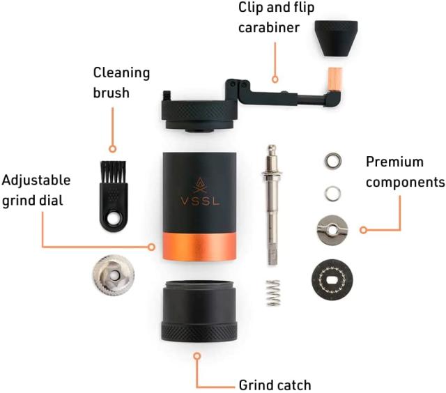 VSLL JAVA COFFEE GRINDER ハンドーコーヒーグラインダー コーヒーミル コーヒー アウトドア キャンプ ハンドミル 器具 コーヒー豆 珈琲 コンパクト 軽量 軽い 焚き火 登山 BBQ キャンプ用品 ソロキャンプ アウトドアギア 調理器具 こだわり ドリップ フィルター_6