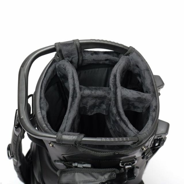 AS2OV アッソブ NYLON POLYCA CADDY BAG GOLF SERIES キャディーバッグ ゴルフシリーズ ラウンド ゴルフバッグ ゴルフ用品 5分割 収納 クッション 衝撃 スタンド 高級 多機能 利便性 BLACK_4