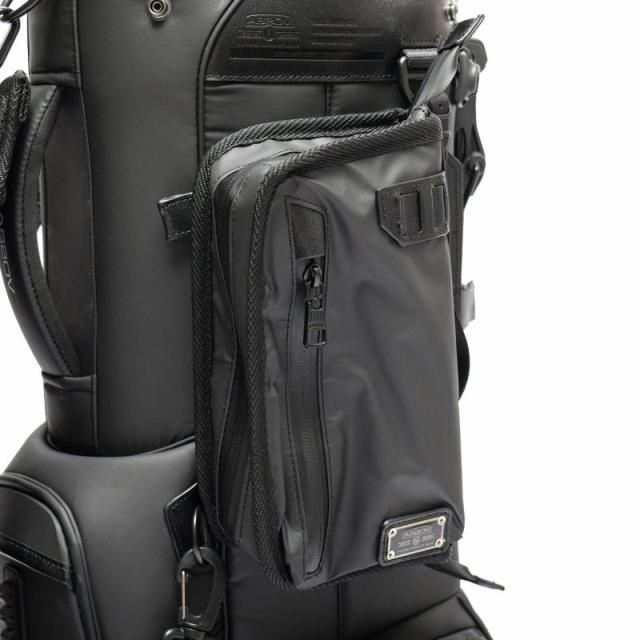 AS2OV アッソブ NYLON POLYCA CADDY BAG GOLF SERIES キャディーバッグ ゴルフシリーズ ラウンド ゴルフバッグ ゴルフ用品 5分割 収納 クッション 衝撃 スタンド 高級 多機能 利便性 BLACK_5