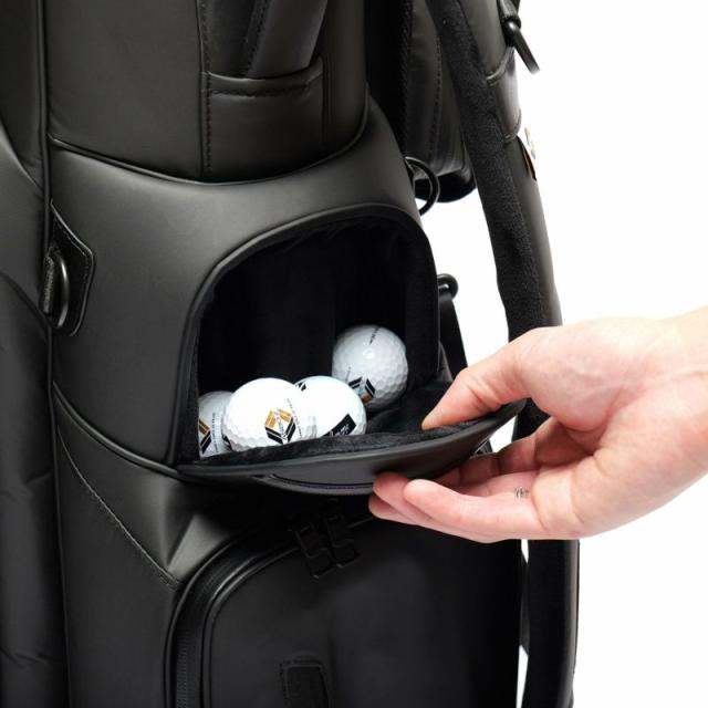 AS2OV アッソブ NYLON POLYCA CADDY BAG GOLF SERIES キャディーバッグ ゴルフシリーズ ラウンド ゴルフバッグ ゴルフ用品 5分割 収納 クッション 衝撃 スタンド 高級 多機能 利便性 BLACK_7