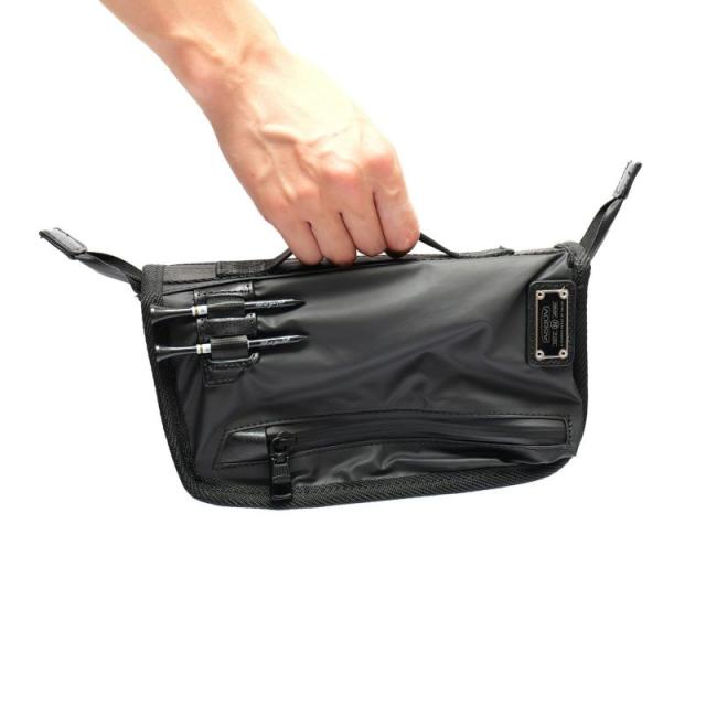 AS2OV アッソブ NYLON POLYCA CADDY BAG GOLF SERIES キャディーバッグ ゴルフシリーズ ラウンド ゴルフバッグ ゴルフ用品 5分割 収納 クッション 衝撃 スタンド 高級 多機能 利便性 BLACK_12