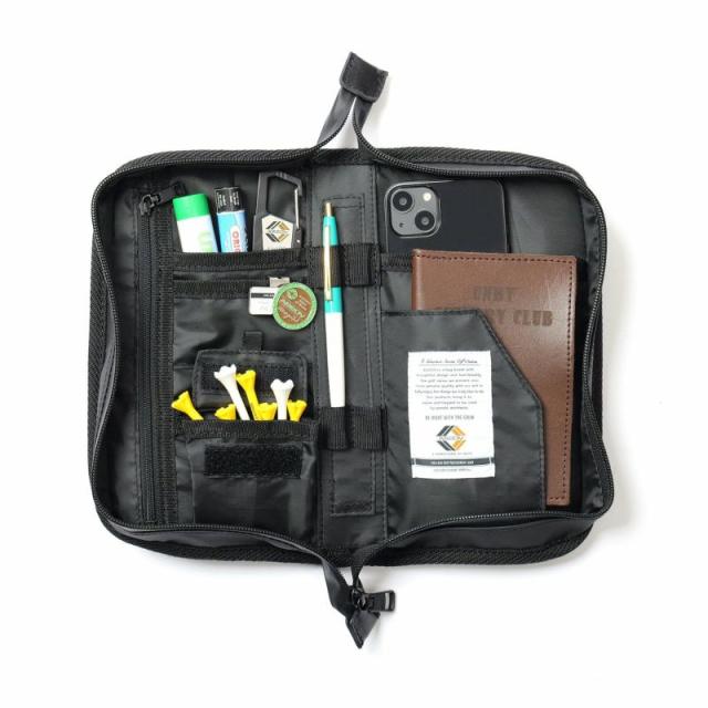 AS2OV アッソブ NYLON POLYCA CADDY BAG GOLF SERIES キャディーバッグ ゴルフシリーズ ラウンド ゴルフバッグ ゴルフ用品 5分割 収納 クッション 衝撃 スタンド 高級 多機能 利便性 BLACK_11