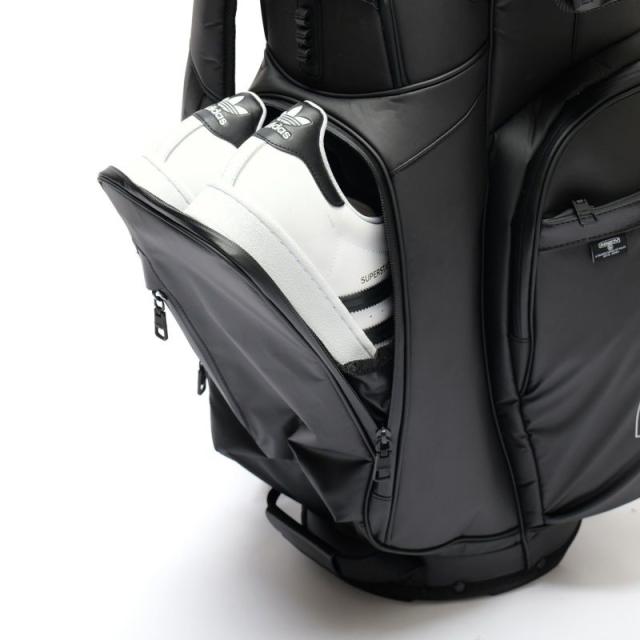 AS2OV アッソブ NYLON POLYCA CADDY BAG GOLF SERIES キャディーバッグ ゴルフシリーズ ラウンド ゴルフバッグ ゴルフ用品 5分割 収納 クッション 衝撃 スタンド 高級 多機能 利便性 BLACK_9