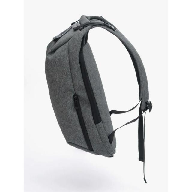 cote&ciel コートエシエル Saru EcoYarn Black Melange バッグ バックパック リュック メンズ 大人 大きめ 多機能 大容量 収納 軽量 肩 通勤 ビジネス スポーツ 登山 旅行 トラベル ノートpc パソコン ファスナー カジュアル シンプル 無地 グレー ブラック 黒 CC-28972_3