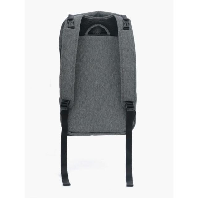cote&ciel コートエシエル Saru EcoYarn Black Melange バッグ バックパック リュック メンズ 大人 大きめ 多機能 大容量 収納 軽量 肩 通勤 ビジネス スポーツ 登山 旅行 トラベル ノートpc パソコン ファスナー カジュアル シンプル 無地 グレー ブラック 黒 CC-28972_4