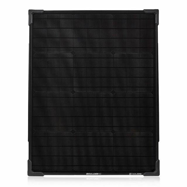 GOAL ZERO ゴールゼロ Boulder 50 Solar Panel ソーラーパネル ソーラー 50w アウトドア アウトドア用品 キャンプ キャンプ用品 防水 強化ガラス アルミフレーム キックスタンド 耐久性 キャンピングカー 携帯 連結接続 蓄電池 ポータブル電源 充電器 充電 屋外 GZ-32406