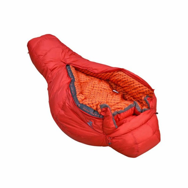 MINIMAL WORKS (ミニマルワークス) SNOW LEOPARD LIGHT sleeping bag-Red スノーレオパード / シュラフ 寝袋 寝具 マミー型 マット キャ