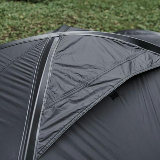 Muraco ムラコ NORM 2P ノーム テント 二人用 ドーム型 キャンプ キャンプ用品 アウトドア アウトドア用品 ペア カップル 家族 耐風 撥水 耐水 排水 排雪 軽量 軽い 簡単 快適 シェルター フライシート 春 夏 秋 冬 オールシーズン BLACK GRAY MUR-TE0010_5