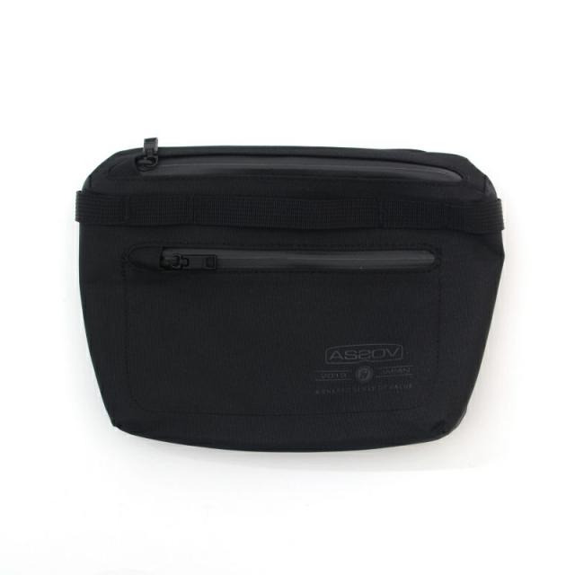 AS2OV(アッソブ)HABIT SHOULDER SERIES 305D WATER PROOF CORDURA   POUCH ポーチ ハビット メンズ ファッション バッグ カバン 鞄 レザー コンパクト 軽量 スマホ カラビナ 小物入れ ケース 財布 サイフ カード 収納 起毛 クッション 防水 BLACK KHAKI 142101