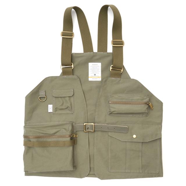 アッソブ公式通販 / SHRINK NYLON CAMP VEST / キャンプ ベスト 011900 おしゃれ アウトドア ナイロン 作業服 ミリタリー メンズ レディース 多機能