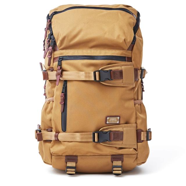 アッソブ公式通販 / AS2OV (アッソブ) バックパック リュックサック アウトドアバッグ 旅行バッグCORDURA DOBBY 305D ROUND ZIP BACK PACK KHAKI 061409_1