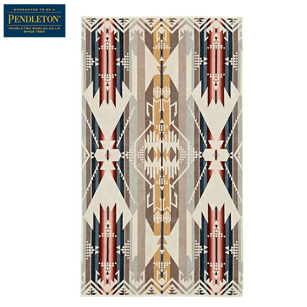 PENDLETON ペンドルトン PWM ジャガードタオル オーバーサイズ WHｻﾝﾄﾞ1SZ
