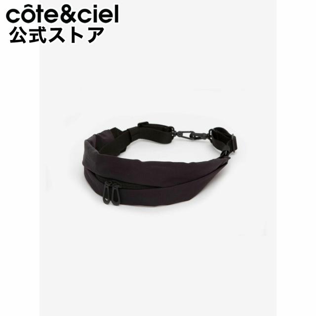 [公式直営] cote&ciel コートエシエル Adda Smooth Black ショルダーバッグ ボディバッグ  コートアンドシエル コートシエル 撥水 日本正規代理