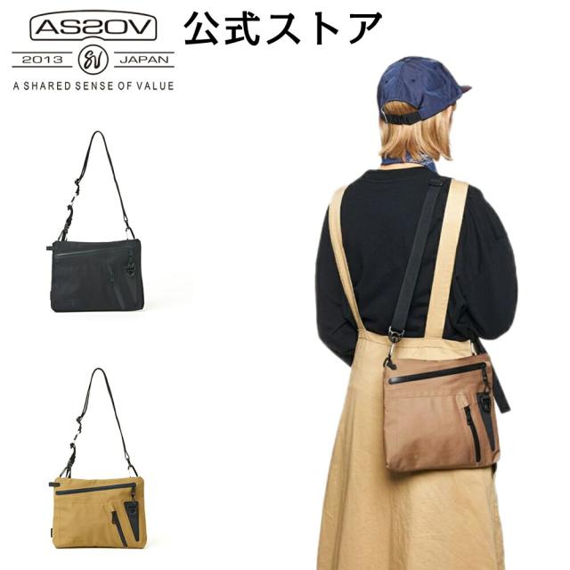 アッソブ公式通販 / 防水 サコッシュ ミニ ショルダーバッグ メンズ レディース 男女兼用 ナイロン サコッシュバッグ 斜めがけ 撥水 アウトドア 旅行 フェス 軽量 シンプル カジュアルバッグ  WATER PROOF CORDURA 305D SACOCHE 141603