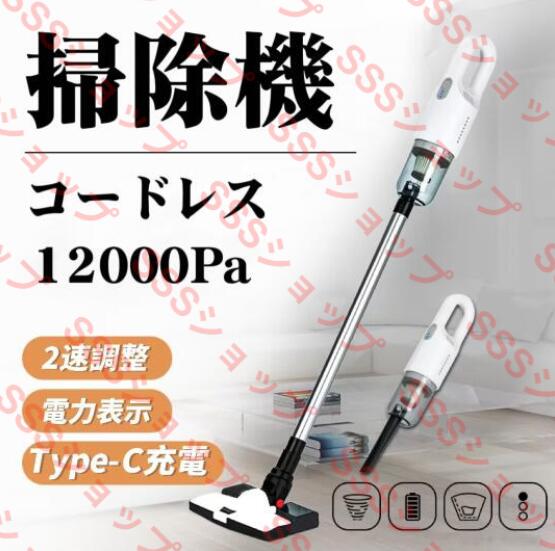掃除機 コードレス掃除機 12000Pa サイクロン式 クリーナー 車用掃除機 