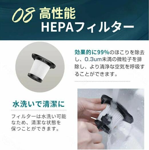 掃除機 コードレス 充電式 軽量 強力吸引 4WAY 多機能 ダニ駆除 車掃除