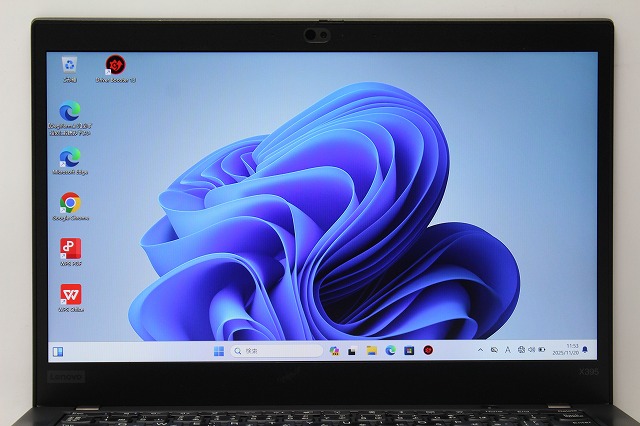 ノートパソコン 中古 Windows11 Lenovo ThinkPad X395 Ryzen 5 PRO 3500U メモリ8GB SSD256GB WPS offce搭載 カメラ 13.3インチ