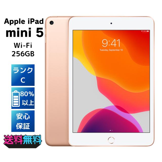 Apple iPad mini 第5世代 Wi-Fi 256GB ゴールド ACアダプターと